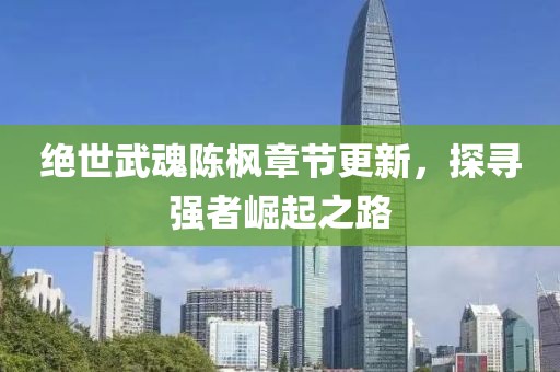绝世武魂陈枫章节更新，探寻强者崛起之路