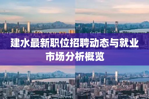 建水最新职位招聘动态与就业市场分析概览