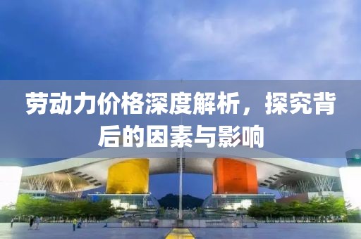 劳动力价格深度解析，探究背后的因素与影响