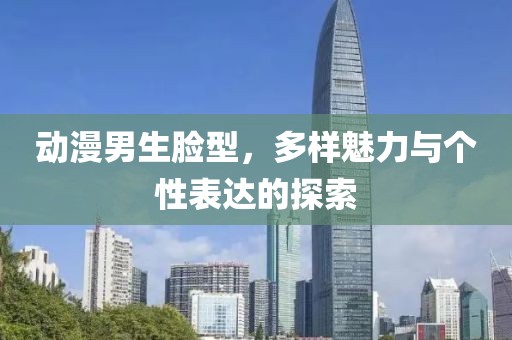 动漫男生脸型，多样魅力与个性表达的探索