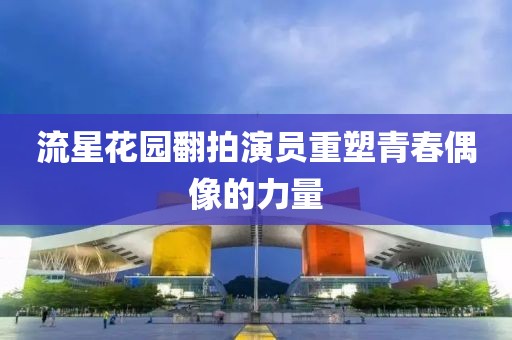 流星花园翻拍演员重塑青春偶像的力量