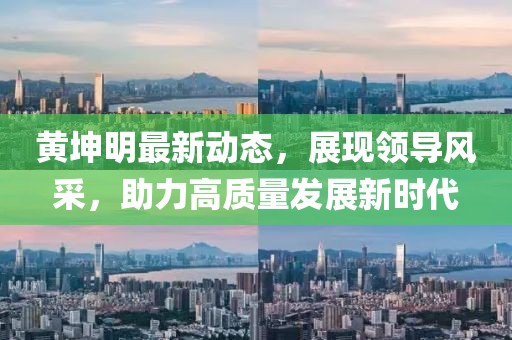 黄坤明最新动态，展现领导风采，助力高质量发展新时代