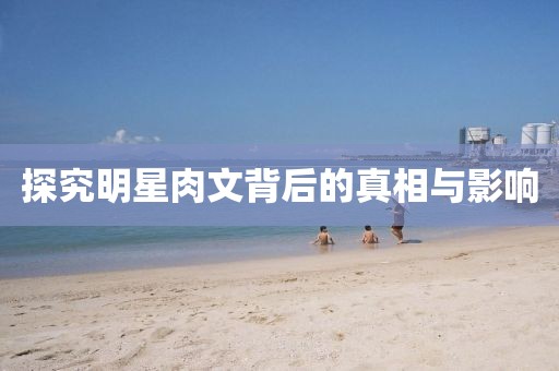 探究明星肉文背后的真相与影响
