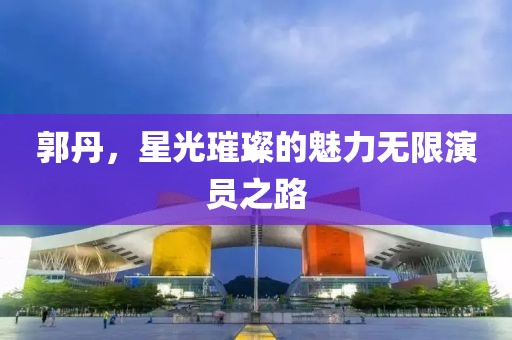 郭丹，星光璀璨的魅力无限演员之路