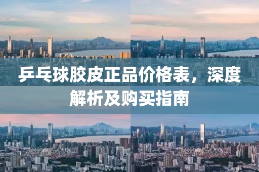乒乓球胶皮正品价格表，深度解析及购买指南