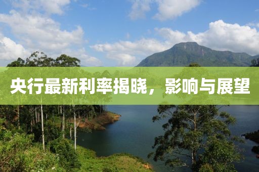 央行最新利率揭晓，影响与展望