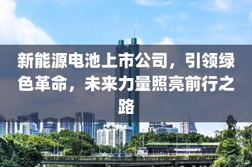 新能源电池上市公司，引领绿色革命，未来力量照亮前行之路