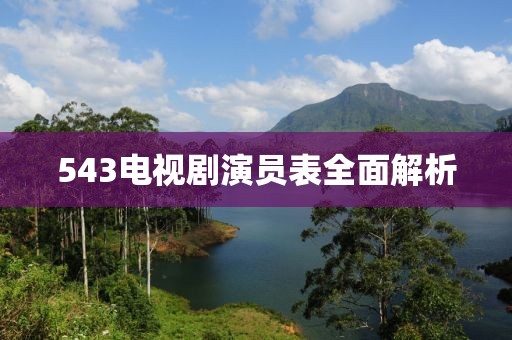 543电视剧演员表全面解析