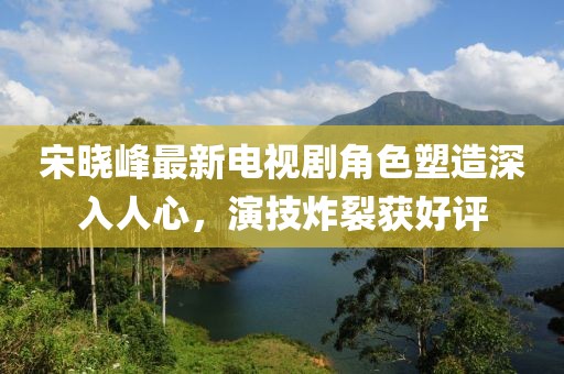 宋晓峰最新电视剧角色塑造深入人心，演技炸裂获好评