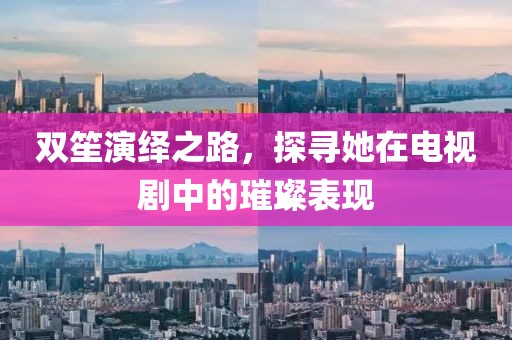 双笙演绎之路，探寻她在电视剧中的璀璨表现