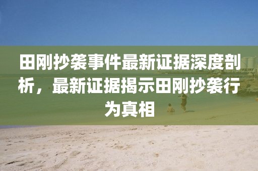 田刚抄袭事件最新证据深度剖析，最新证据揭示田刚抄袭行为真相