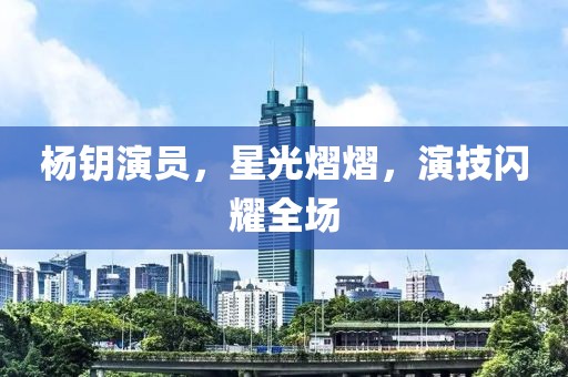 杨钥演员,星光熠熠,演技闪耀全场