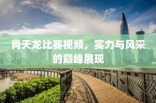 肖天龙比赛视频，实力与风采的巅峰展现
