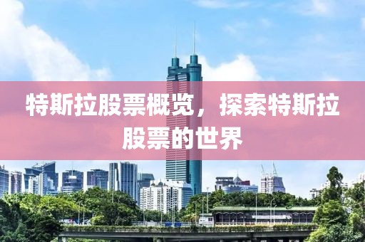 特斯拉股票概览，探索特斯拉股票的世界