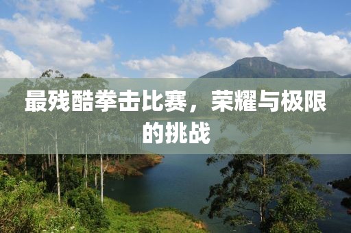 最残酷拳击比赛，荣耀与极限的挑战