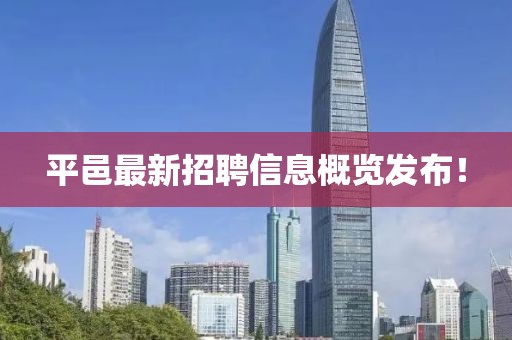 平邑最新招聘信息概览发布！
