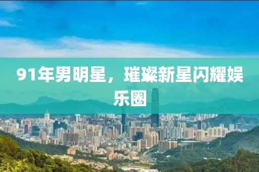91年男明星，璀璨新星闪耀娱乐圈