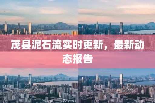 茂县泥石流实时更新，最新动态报告
