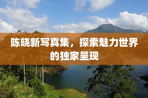 陈晓新写真集，探索魅力世界的独家呈现