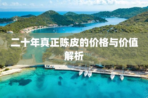 二十年真正陈皮的价格与价值解析