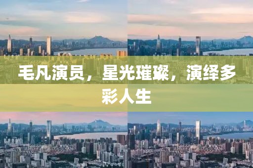 毛凡演员，星光璀璨，演绎多彩人生