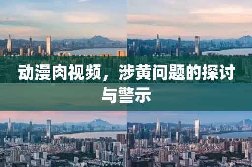 动漫肉视频，涉黄问题的探讨与警示