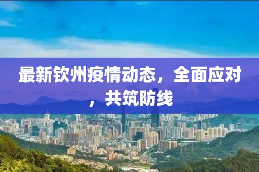 最新钦州疫情动态，全面应对，共筑防线