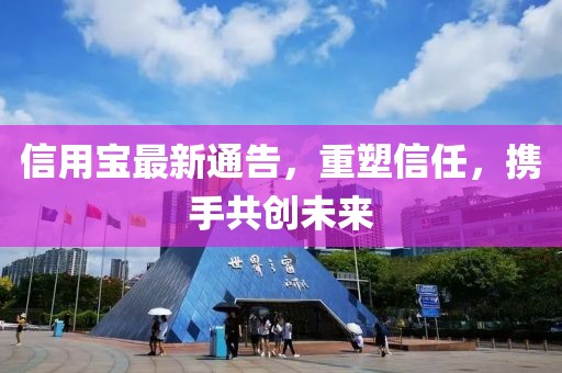 信用宝最新通告，重塑信任，携手共创未来