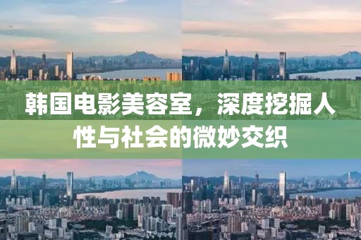 韩国电影美容室，深度挖掘人性与社会的微妙交织