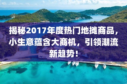 揭秘2017年度热门地摊商品，小生意蕴含大商机，引领潮流新趋势！