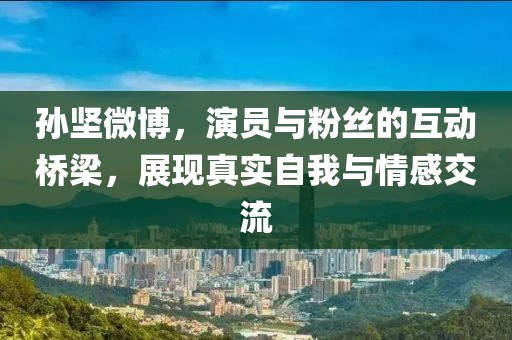 孙坚微博，演员与粉丝的互动桥梁，展现真实自我与情感交流