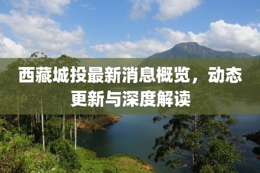 西藏城投最新消息概览，动态更新与深度解读
