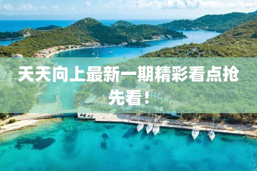 天天向上最新一期精彩看点抢先看！