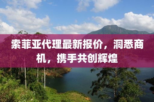 索菲亚代理最新报价，洞悉商机，携手共创辉煌