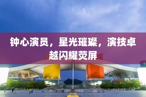 钟心演员，星光璀璨，演技卓越闪耀荧屏