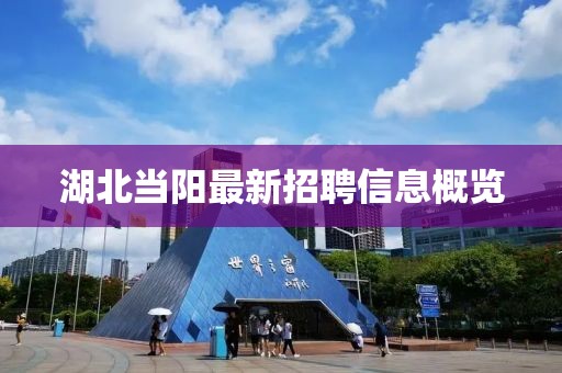 湖北当阳最新招聘信息概览