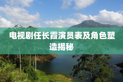 电视剧任长霞演员表及角色塑造揭秘
